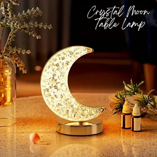 Crystal Moon 🌙 Table Lamp – Add a Touch of Magic to Your Space - Infinitygallery.store