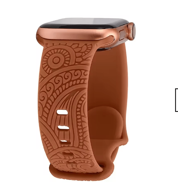 Designer Silicone Watch Strap – Engraved Edition for Apple Watch & Smartwatches - Infinitygallery.store