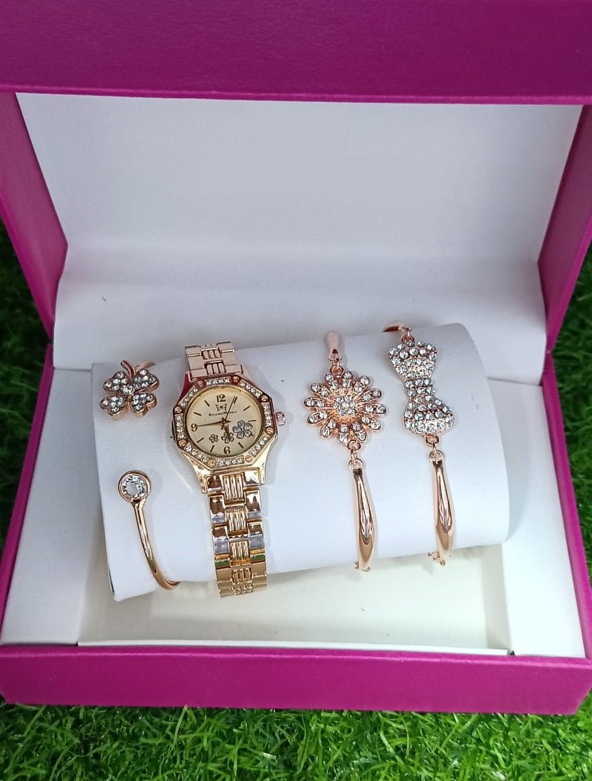 Dew & Dial Women Watch – Elegant Watch with Matching Bracelet - Infinitygallery.store