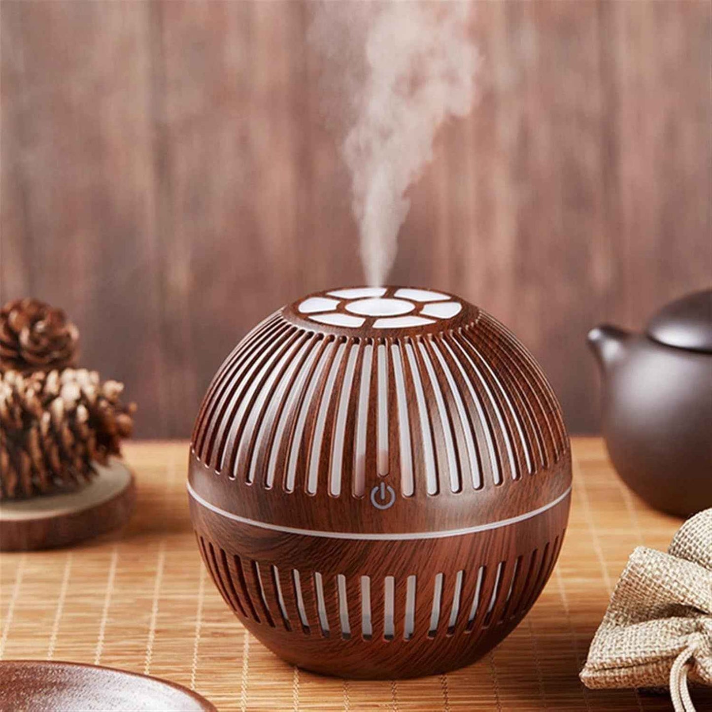 Wtrtr 150ml Ultrasonic Essential Oil Diffuser – 7 Color LED Light, Quiet Air Humidifier for Bedroom & Home