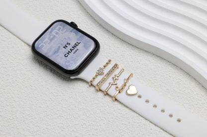 DIY Decorative Buckle Set – Elegant Silicone Watch Strap Accessories - Infinitygallery.store