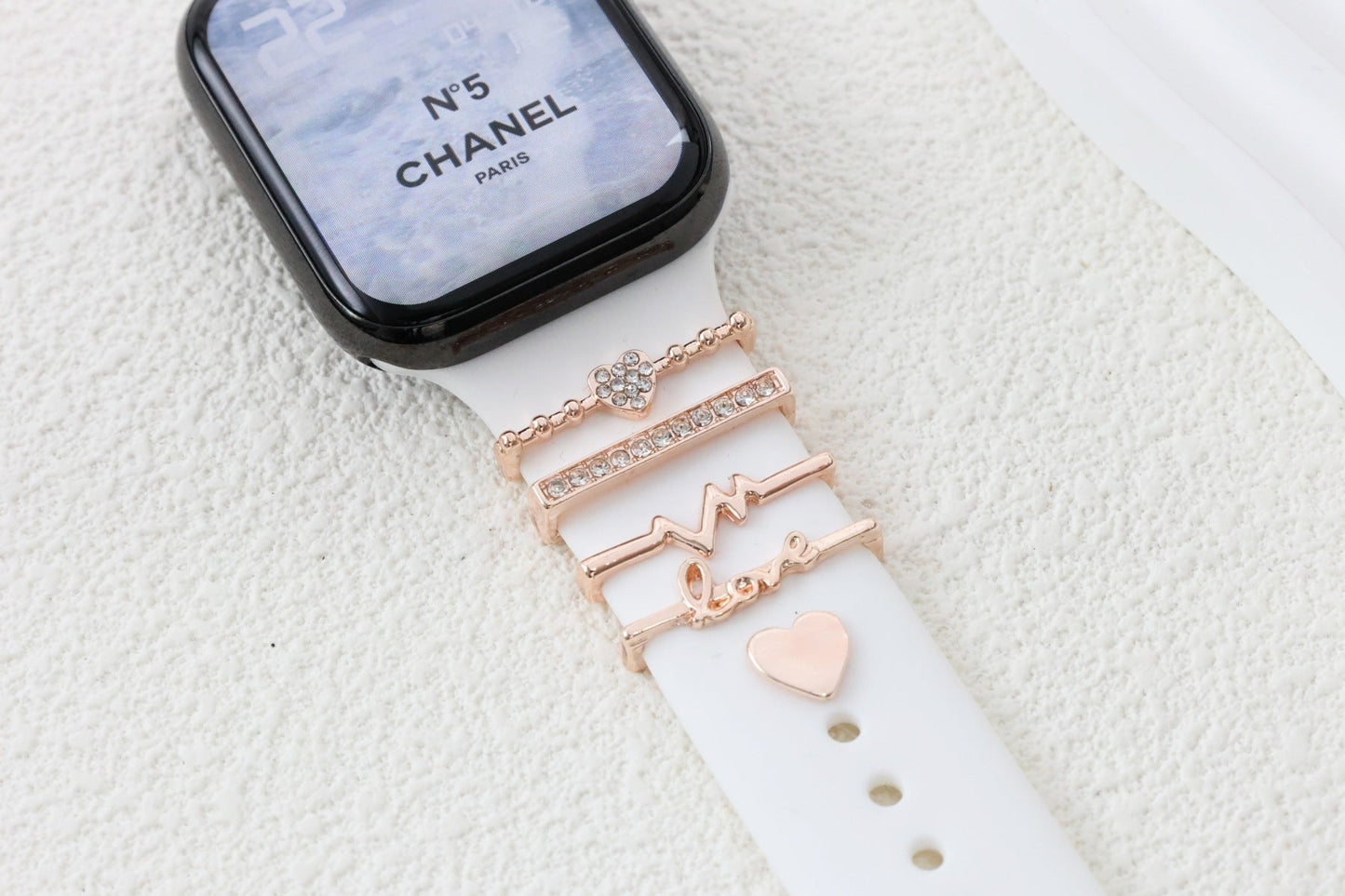 DIY Decorative Buckle Set – Elegant Silicone Watch Strap Accessories - Infinitygallery.store
