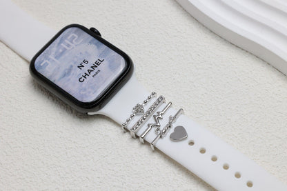 DIY Decorative Buckle Set – Elegant Silicone Watch Strap Accessories - Infinitygallery.store