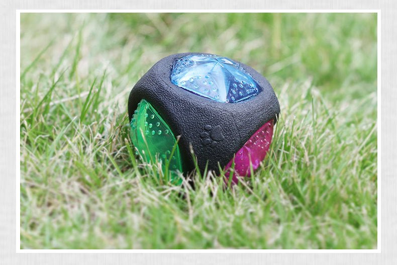 Dog Toy Ball | Glow & Sound Chew Toy for Puppies & Large Dogs