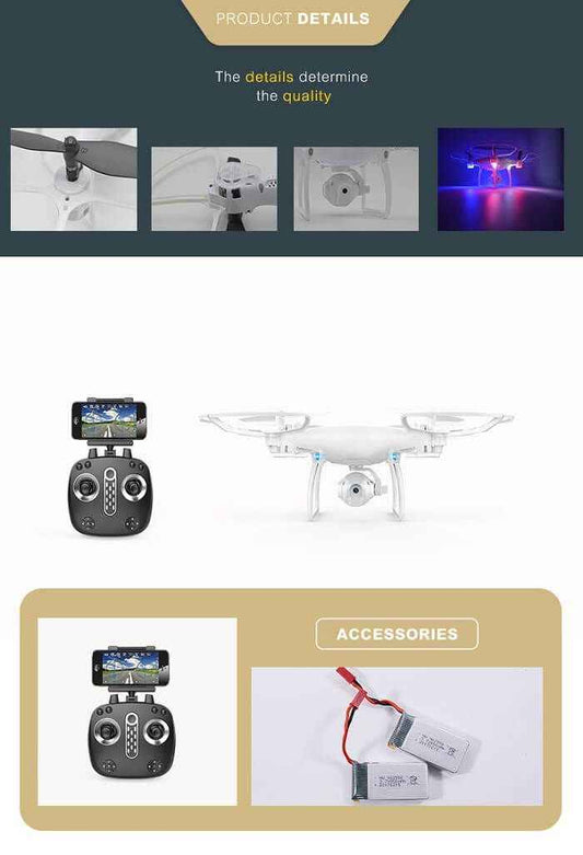 Drone Sky LH-X25 with HD Camera – WiFi FPV, Altitude Hold, One-Key Control & 3D Flip