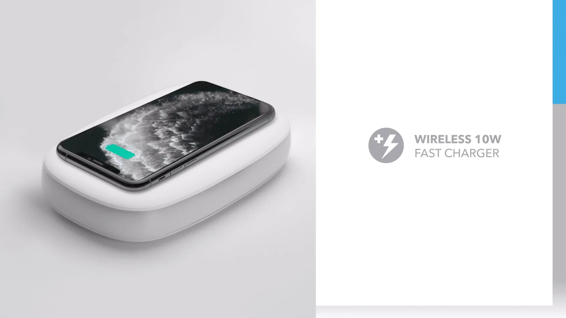 Q Power UV Sanitizing Box with Wireless Charging – 2-in-1 Clean & Charge Solution - Infinitygallery.store