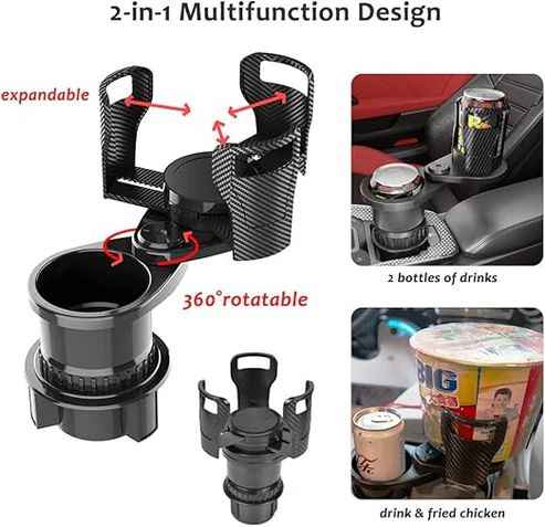 Car Drink Expander Holder – Dual Cup Organizer with Adjustable Size | Infinity Gallery