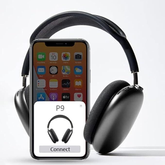 EchoWave P9 Wireless Headphones – Bluetooth 5.0, Noise Cancelling, Waterproof with Mic - Infinitygallery.store