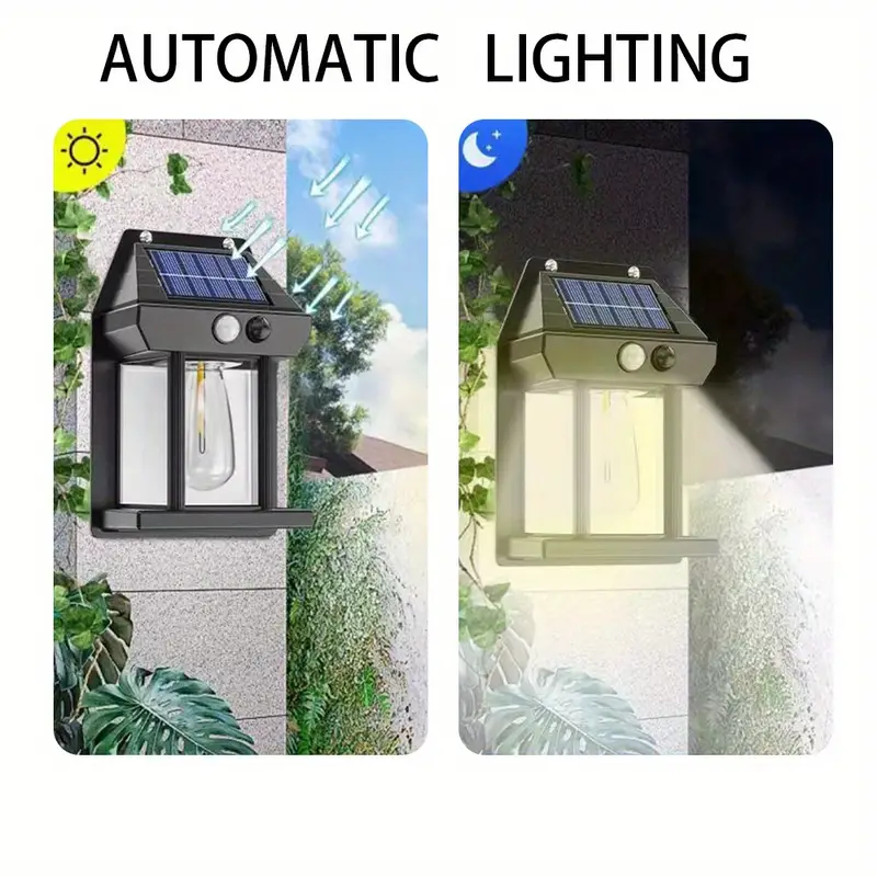 Solar Wall Lamp – Motion Sensor, 3 Lighting Modes, Auto-Charging & Weatherproof - Infinitygallery.store