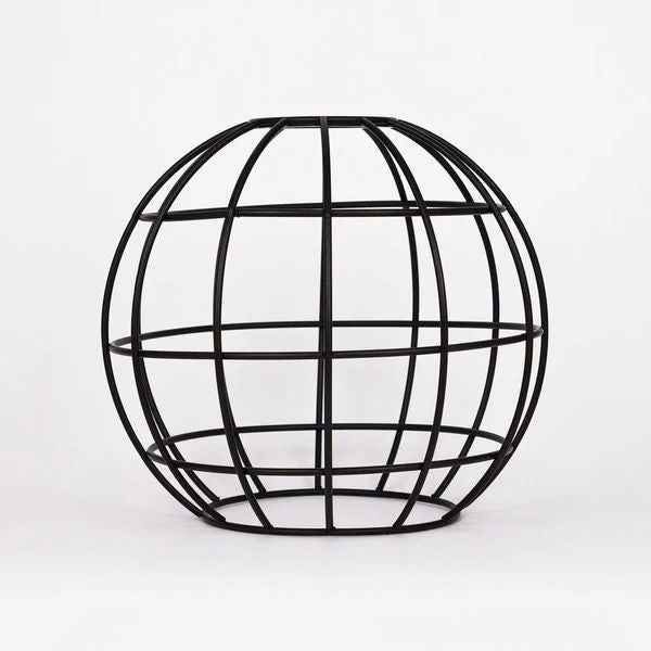 Black Iron Edison Lamp Shade – Vintage Hollow Wrought Iron Light Cover