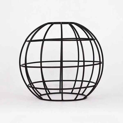 Black Iron Edison Lamp Shade – Vintage Hollow Wrought Iron Light Cover