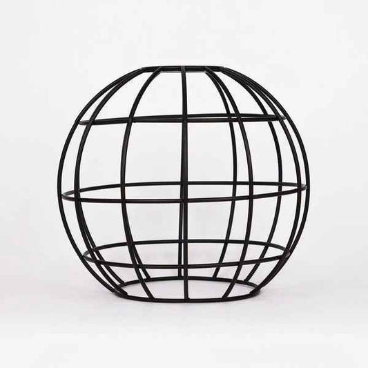 Black Iron Edison Lamp Shade – Vintage Hollow Wrought Iron Light Cover