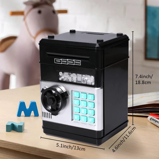 Electric Piggy Bank for Kids – Automatic Money Eating ATM Toy | Password Lock & Coin Slot Savings Bank - Infinitygallery.store