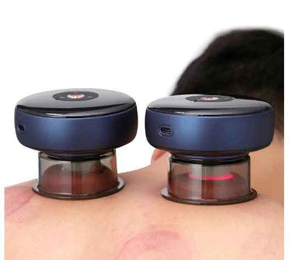 Electric Vacuum Cupping Massager with Red Light Therapy – 6 Modes, Rechargeable, Portable Full-Body Relief | Infinity Gallery