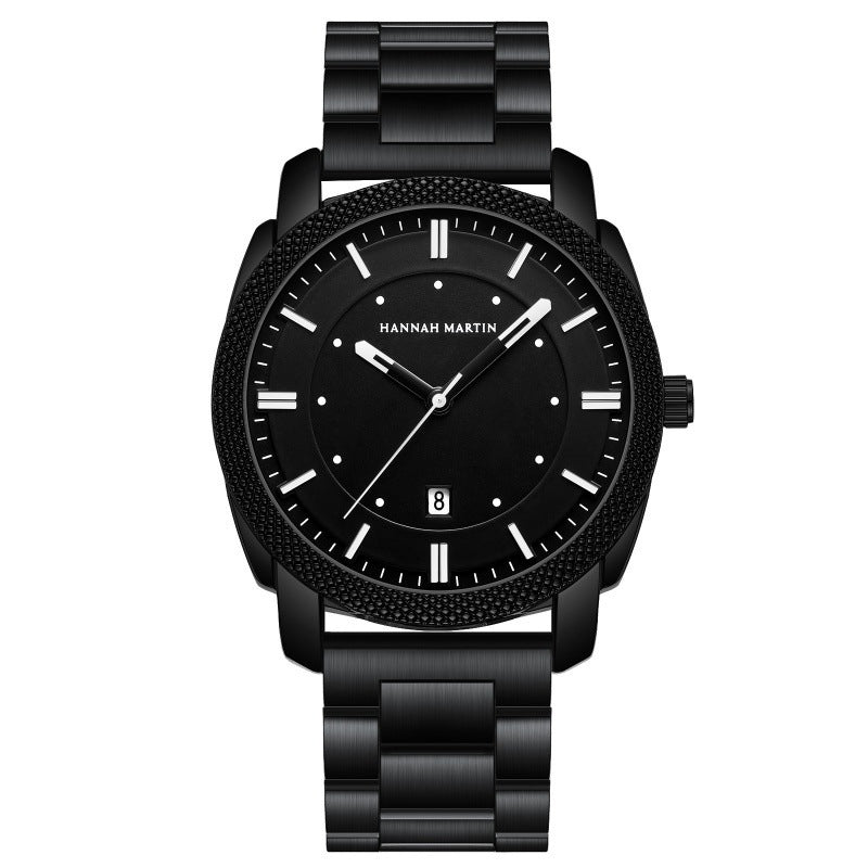 Men's Stainless Steel Waterproof Quartz Watch – Durable & Elegant Timepiece - Infinitygallery.store