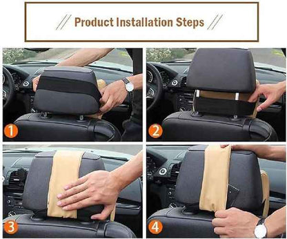 Car Seat Headrest Pillow – Ergonomic Memory Foam Neck Support with Washable Cotton Cover | Infinity Gallery