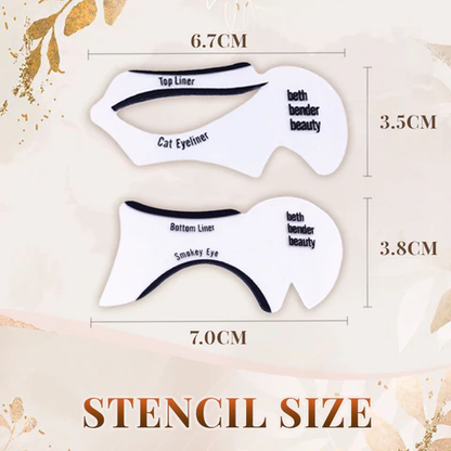 Eyeliner Stencil Set – Perfect Cat Eyes & Smokey Eyes in Seconds - Infinitygallery.store