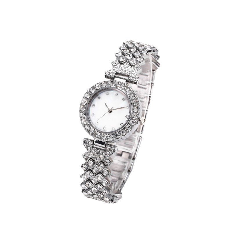 Fashion Women’s Quartz Watch – Diamond Alloy Design in Gold, Silver & Rose Gold - Infinitygallery.store