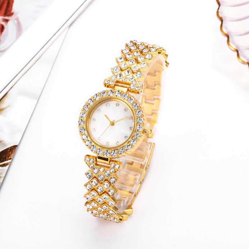 Fashion Women’s Quartz Watch – Diamond Alloy Design in Gold, Silver & Rose Gold - Infinitygallery.store