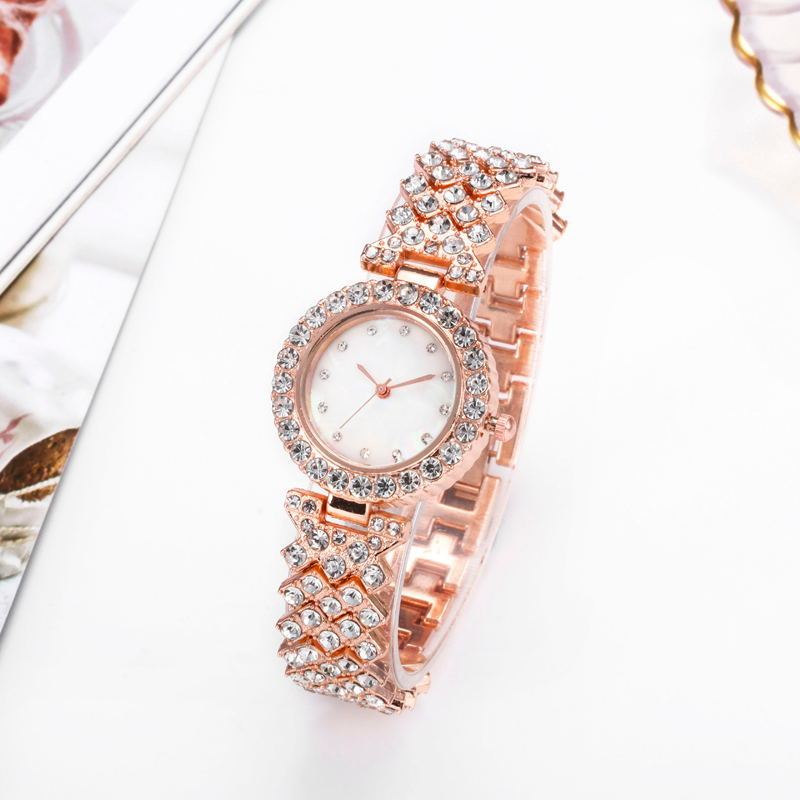 Fashion Women’s Quartz Watch – Diamond Alloy Design in Gold, Silver & Rose Gold - Infinitygallery.store