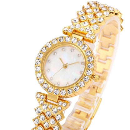 Fashion Women’s Quartz Watch – Diamond Alloy Design in Gold, Silver & Rose Gold - Infinitygallery.store