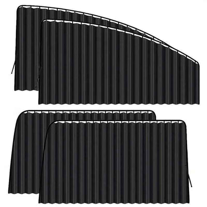 4pcs Portable Car Side Window Shade – UV Protection, Easy Install, Universal Fit