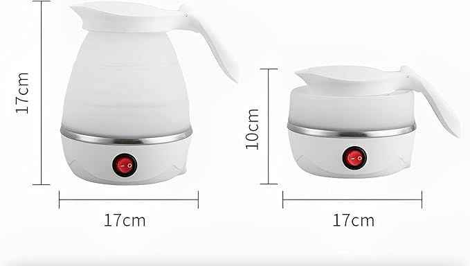 Foldable Portable Electric Kettle – 600ml, Fast Boil, Food-Grade & Travel-Friendly Design