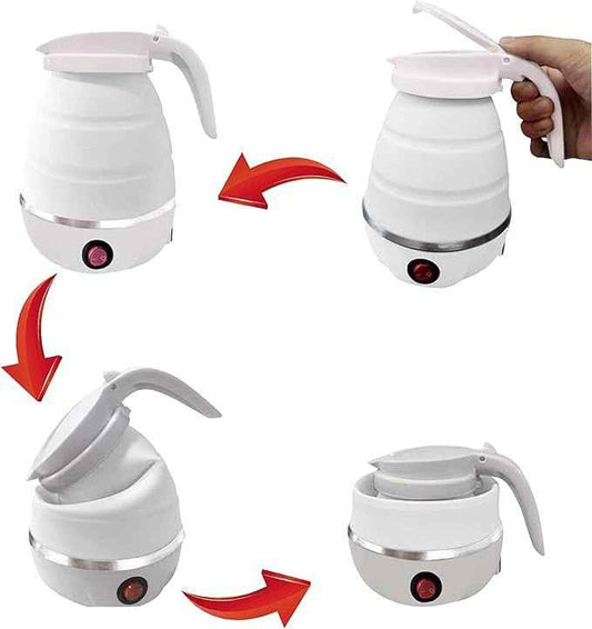 Foldable Portable Electric Kettle – 600ml, Fast Boil, Food-Grade & Travel-Friendly Design