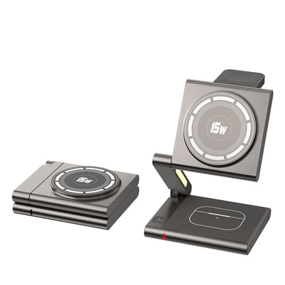 Folding Mobile Phone Headset Watch Three-in-One Wireless Charger