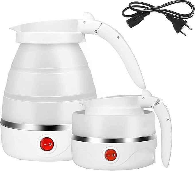 Foldable Portable Electric Kettle – 600ml, Fast Boil, Food-Grade & Travel-Friendly Design