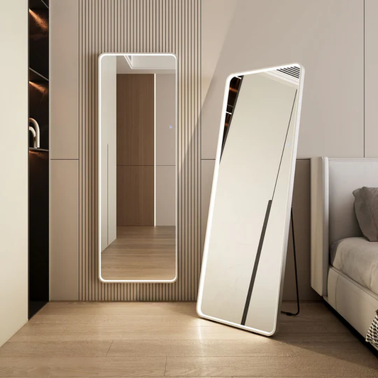Full-Length LED Dressing Mirror – 160x53cm with Adjustable Light & Smart Touch - Infinitygallery.store