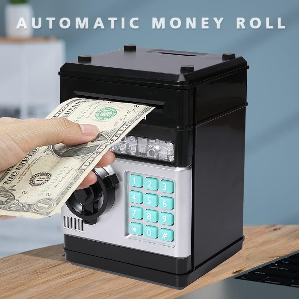 Electric Piggy Bank for Kids – Automatic Money Eating ATM Toy | Password Lock & Coin Slot Savings Bank - Infinitygallery.store
