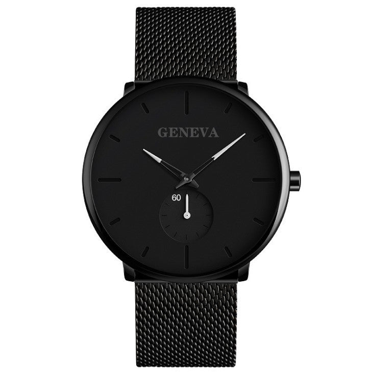 Geneva Men’s Quartz Watch – Stainless Steel Casual Analog Wristwatch - Infinitygallery.store