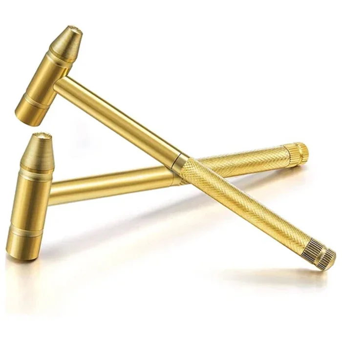 6-in-1 Multifunctional Copper Hammer – Mini Brass Hammer & Screwdriver Tool Kit - Infinitygallery.store