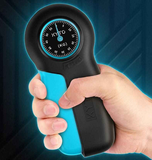 Hand Grip Meter Dynamometer – Adjustable Hand Strength Trainer & Force Gauge (55kg Max)