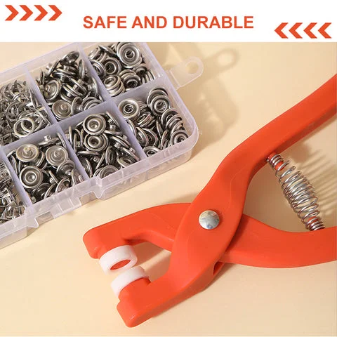 Snap Button Tool Kit – No-Sew Snap Fastener Set for DIY Clothing & Crafts - Infinitygallery.store
