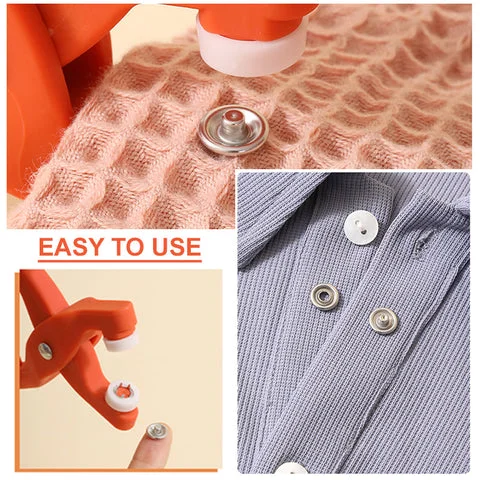 Snap Button Tool Kit – No-Sew Snap Fastener Set for DIY Clothing & Crafts - Infinitygallery.store
