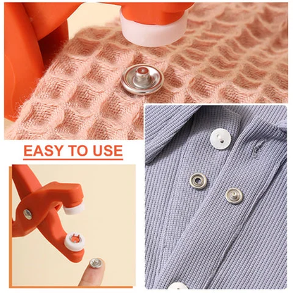 Snap Button Tool Kit – No-Sew Snap Fastener Set for DIY Clothing & Crafts - Infinitygallery.store