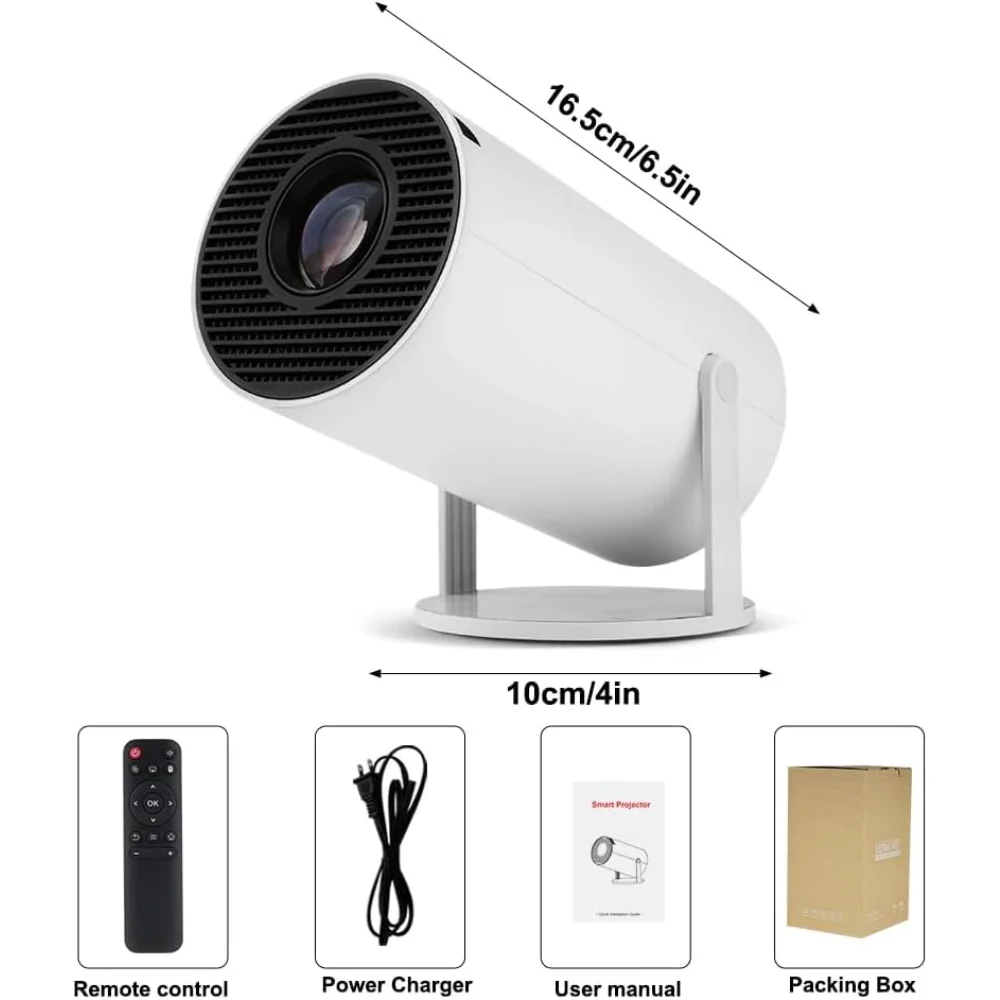 Mini Smart Projector – Portable Cinema with 5G WiFi, Android 11 & 130” Display - Infinitygallery.store