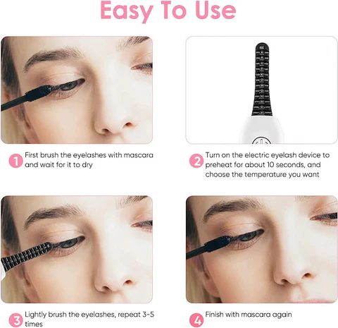 Electric Eyelash Curler – Long-Lasting Heated Curl - Infinitygallery.store