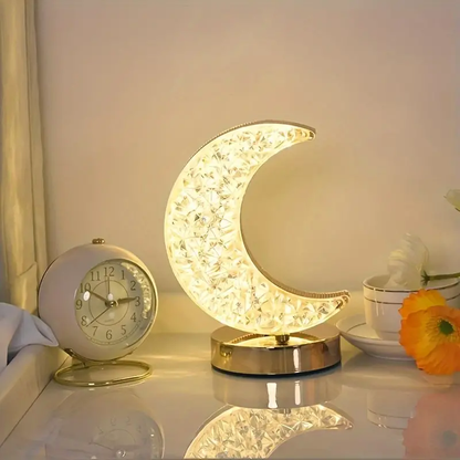 Crystal Moon 🌙 Table Lamp – Add a Touch of Magic to Your Space - Infinitygallery.store