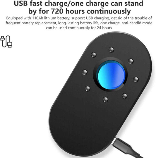 Mini Hidden Camera Detector – Portable Hotel Room Privacy Scanner with LED Physical Scanning