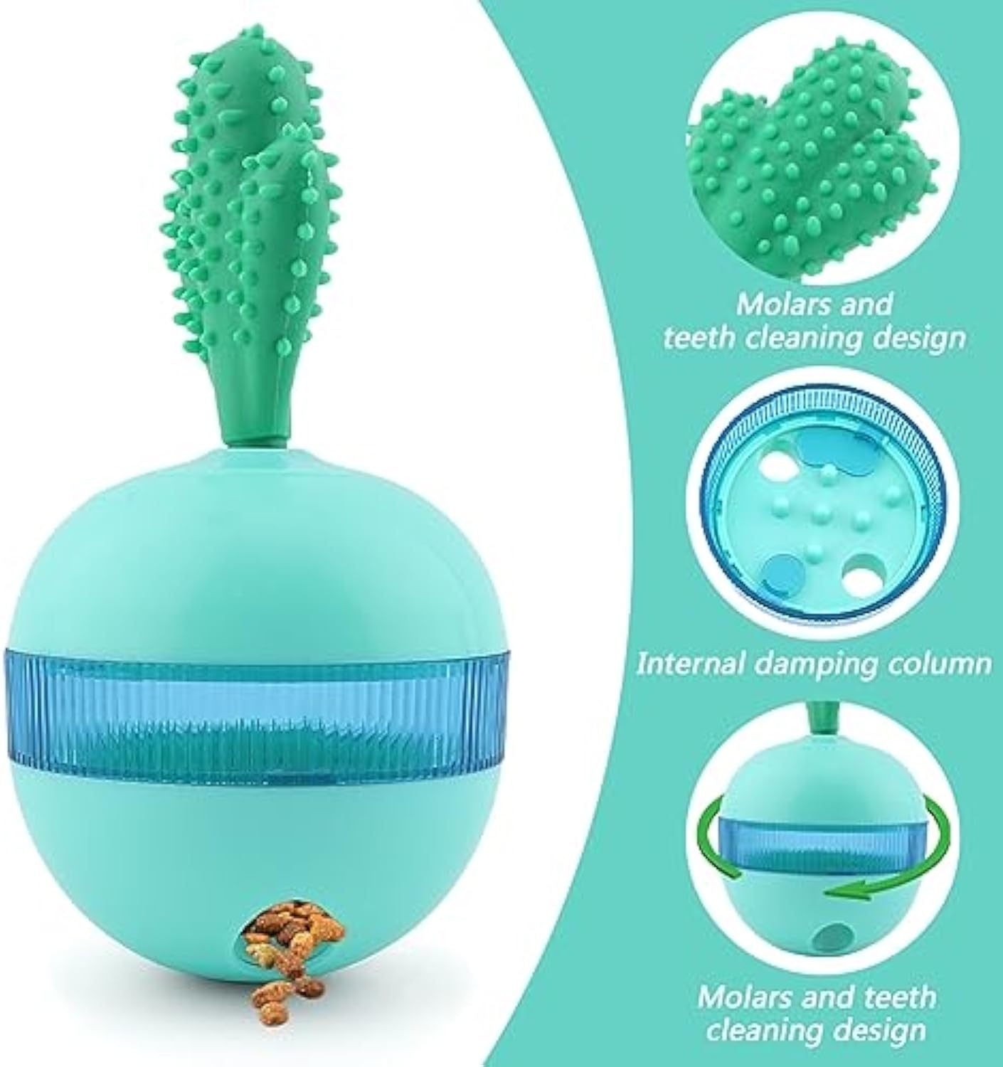 Interactive Treat Dispensing Dog Toy | Puzzle Chew Ball for Medium & Large Dogs