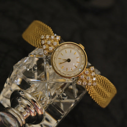 Kaleidoscope Diamond Quartz Women’s Watch – Vintage Jewelry-Inspired Elegance - Infinitygallery.store
