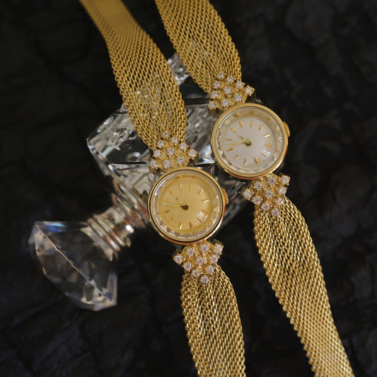 Kaleidoscope Diamond Quartz Women’s Watch – Vintage Jewelry-Inspired Elegance - Infinitygallery.store