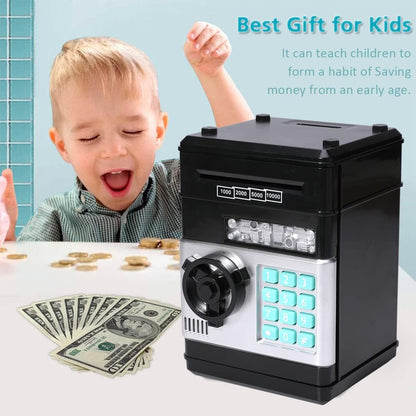 Electric Piggy Bank for Kids – Automatic Money Eating ATM Toy | Password Lock & Coin Slot Savings Bank - Infinitygallery.store