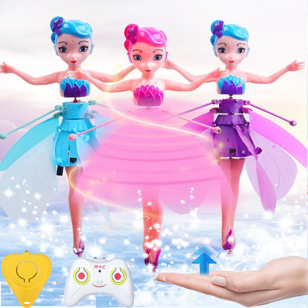 Magic Flying Fairy Princess Doll – Hand-Controlled RC Flying Toy for Kids