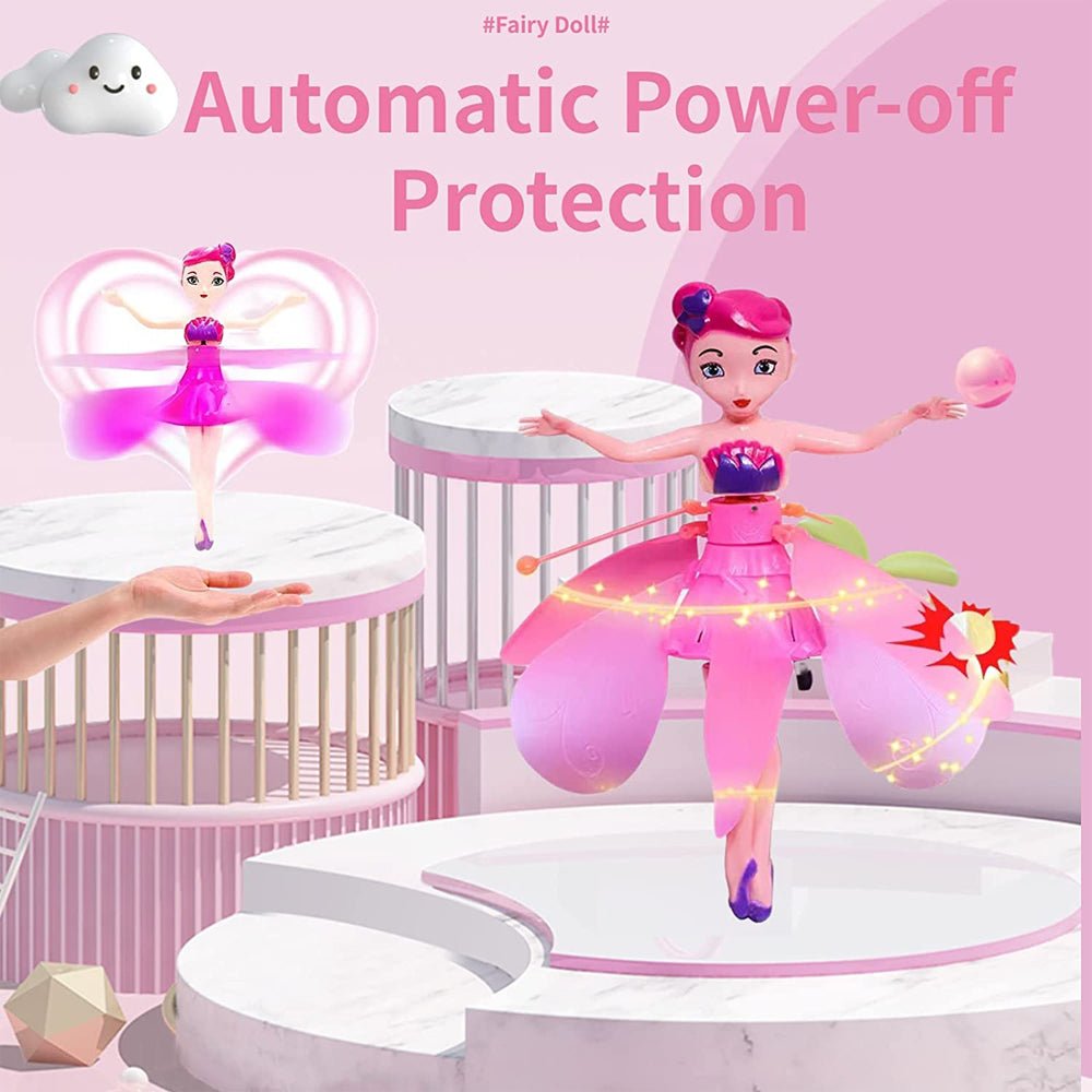 Magic Flying Fairy Princess Doll – Hand-Controlled RC Flying Toy for Kids