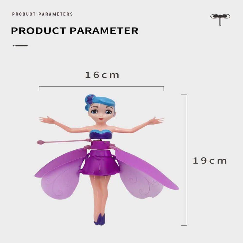 Magic Flying Fairy Princess Doll – Hand-Controlled RC Flying Toy for Kids