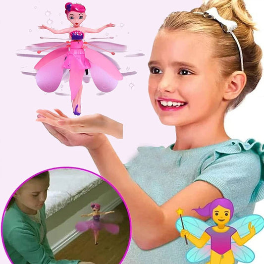 Magic Flying Fairy Princess Doll – Hand-Controlled RC Flying Toy for Kids